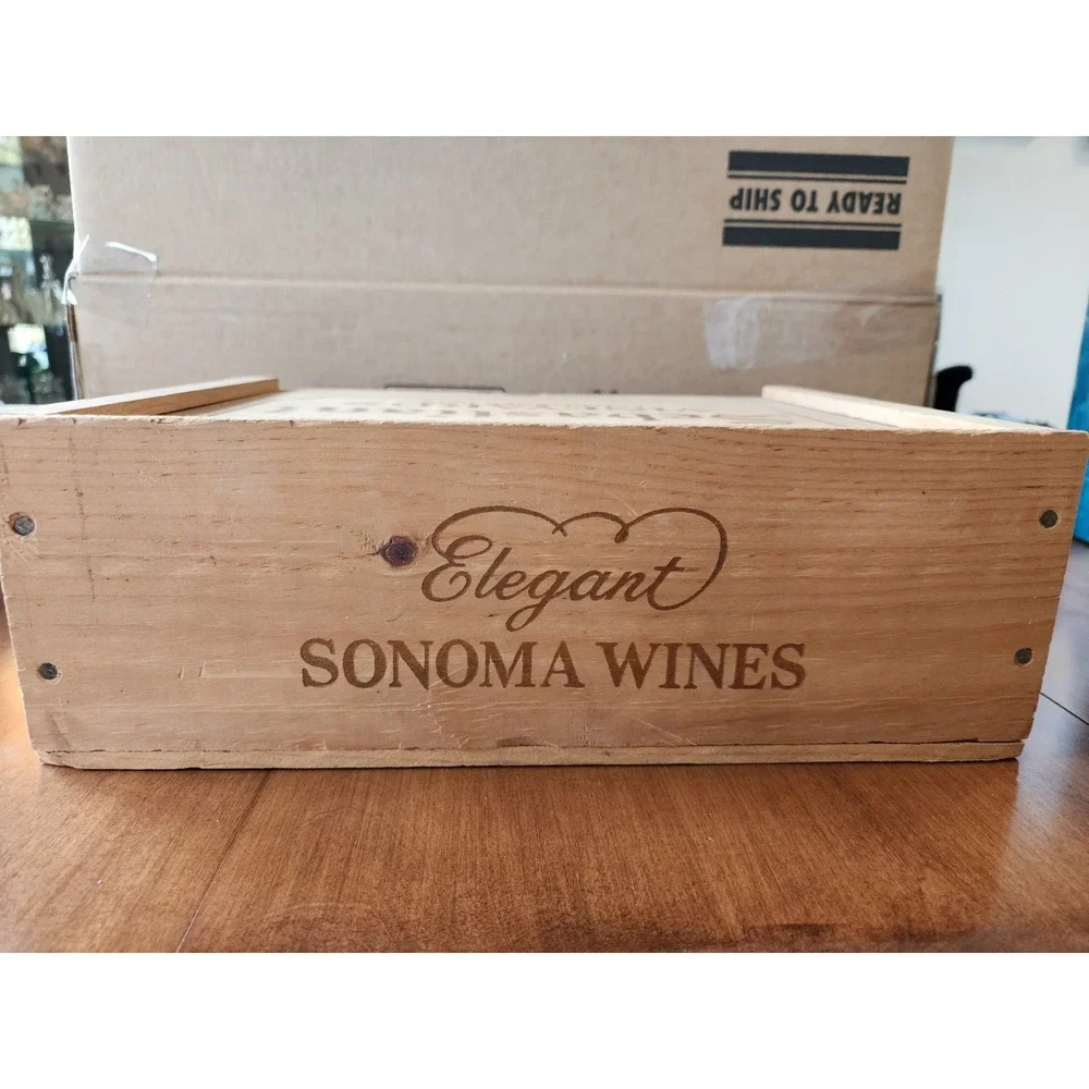 EMPTY Wine Box Original Wood Case